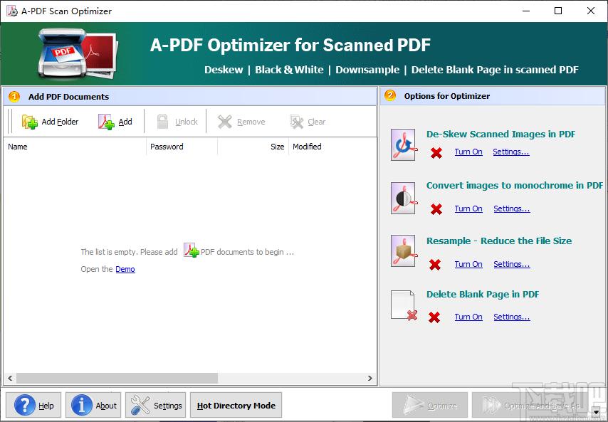 A-PDF Scan Optimizer下载,PDF扫描优化工具