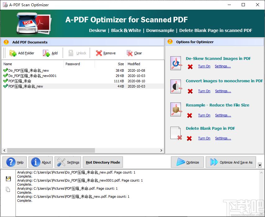 A-PDF Scan Optimizer下载,PDF扫描优化工具