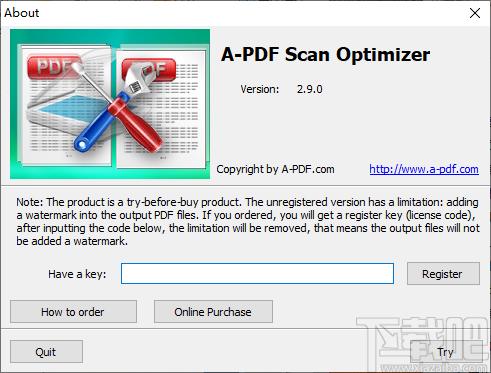 A-PDF Scan Optimizer下载,PDF扫描优化工具