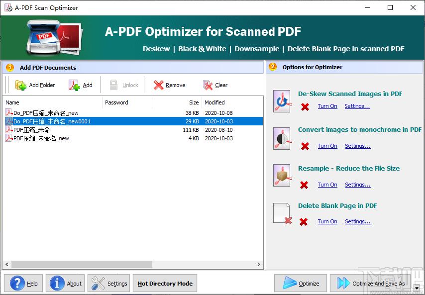 A-PDF Scan Optimizer下载,PDF扫描优化工具