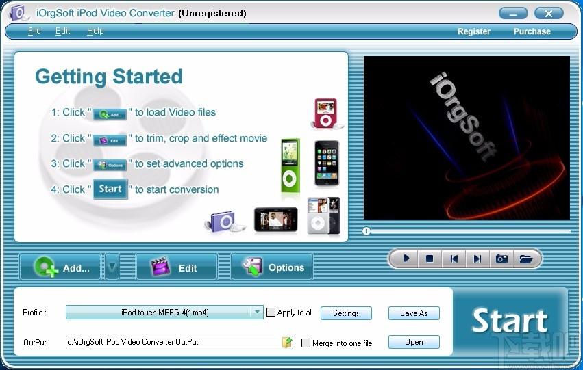 iOrgSoft iPod Video Converter下载,iPod视频格式转换器