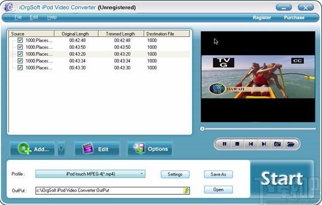 iOrgSoft iPod Video Converter下载,iPod视频格式转换器